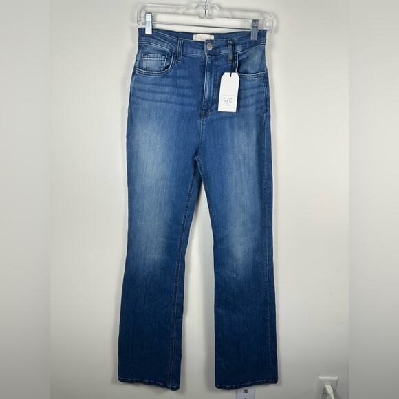 Current/Elliott Denim - NWT C/E Current/Elliot High Rise Flare Denim Blue Jeans Size 27